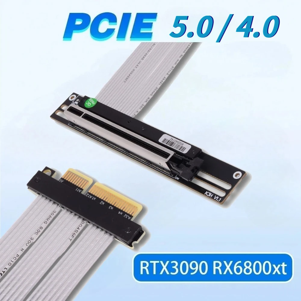 gen5-4-ダブル90度右角pci-e-40-x4-x16-カード拡張ケーブル-k23sf-tl-rtx3090-rx6800xt-gpu-pcie-40-4x-16x-ライザー