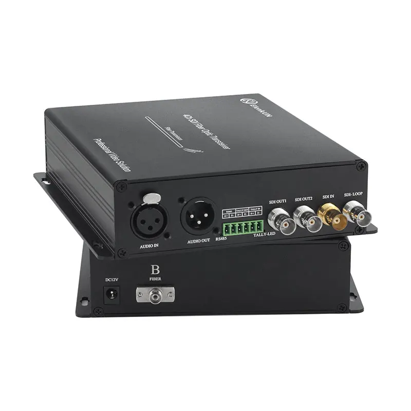 

1-канальный оптоволоконный конвертер BIDI 3G-SDI с 1-канальным BIDI RS485, 1-канальным BIDI Tally, 1-канальным аудиоразъемом BIDI XLR, оптическим приемопередатчиком SDI LC SM 20 км
