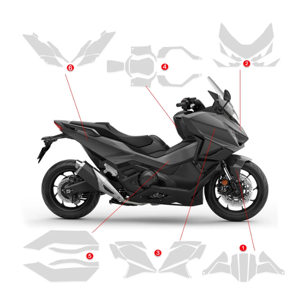 For Forza 750 2025 Motorcycle Tpu Paint Protection Film for Honda Forza 750 Ppf Complete Paint Anti-Scratch Protection Kit