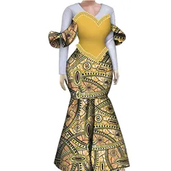 Women African Plus Size Evening Dresses Wedding Party Long Luxury Lace Gown Bodycon Mermaid Dress Ankara Dresses Clothing WY1490
