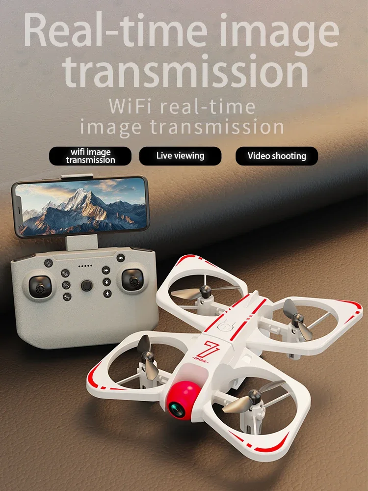 Mini RC Drone CZ07 Cool Light Conversion HD 4K Dual Camera Optical Flow Camera Video Tape WiFi APP Mobile Connection Drone Toy