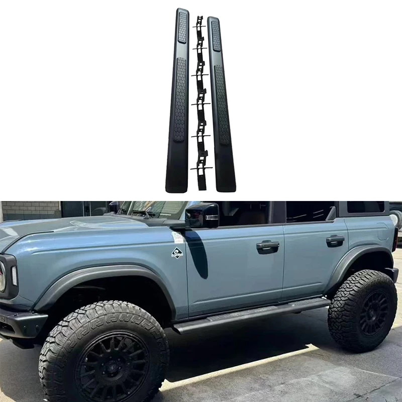 Off-Road Vehicle Accessories 4 Doors Aluminum Alloy Side Steps Nerf Bars Running Boards For Ford Bronco 2021+