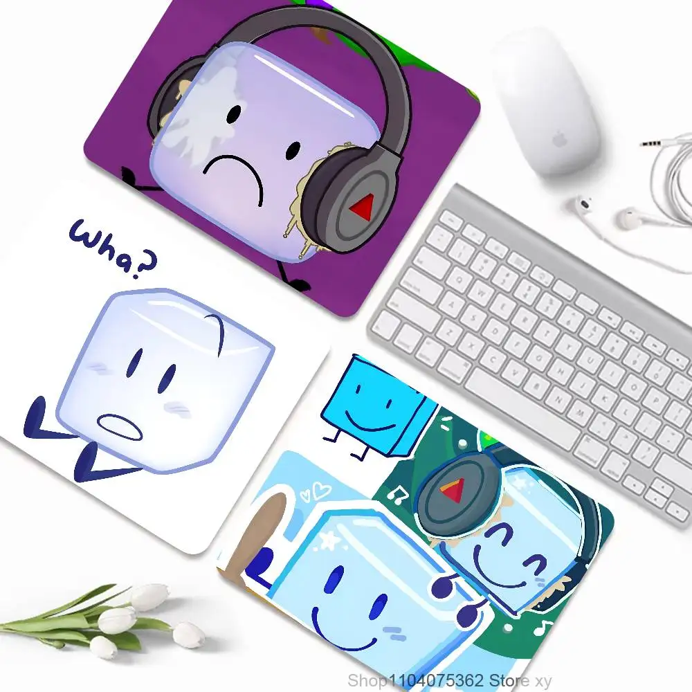 Cube Cartoon B-BFDI Mousepad Small LockEdge Mouse Pad For Gamers Computer Desk Pad Rectangular Anti-slip Rubber
