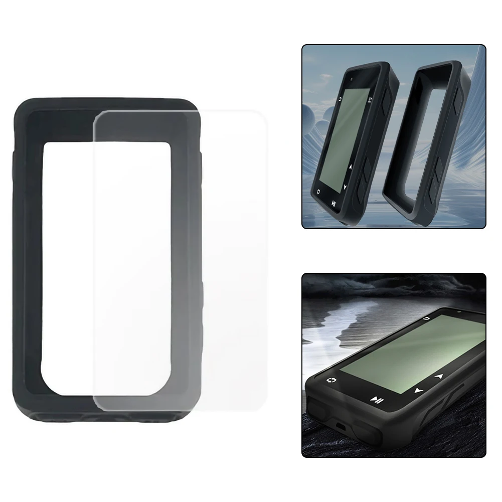 دراجة الكمبيوتر غطاء من السيليكون ل IGPSPORT Igs630 عداد السرعة تغطية كاملة شاشة فيلم + مقاومة للاهتراء الغطاء الواقي دراجة Pa