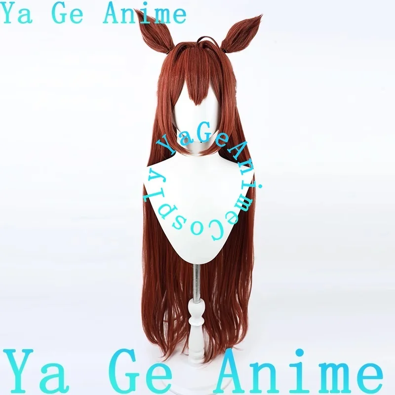 أوما موسومي بريتي ديربي دايوا القرمزي بطاقة عيد الميلاد نمط الشعر الطويل شعر مستعار تأثيري سباق الخيل فتاة لعبة عرض الواقع الشخصية