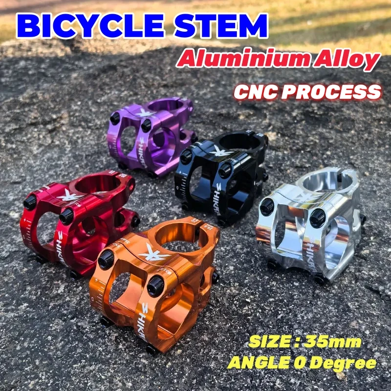 SHIKRA Новый вынос выноса для горного велосипеда, длина 35 мм, 0 градусов, вынос шоссейного велосипеда 31,8 мм для руля велосипеда 31,8 мм, вынос выноса MTB