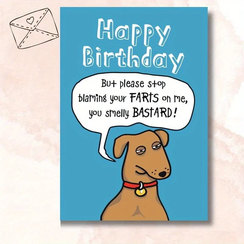1pc, birthday card, funny birthday card for her, husband birthday card, best friend birthday card.