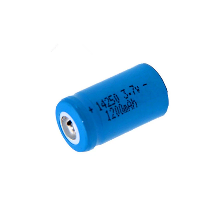 12pcs/lot 3.7V 14250 rechargeable lithium battery LS14250 ER14250H 1/2-R6 1/2 AA 1200mah rechargeable ER14250 lithium battery