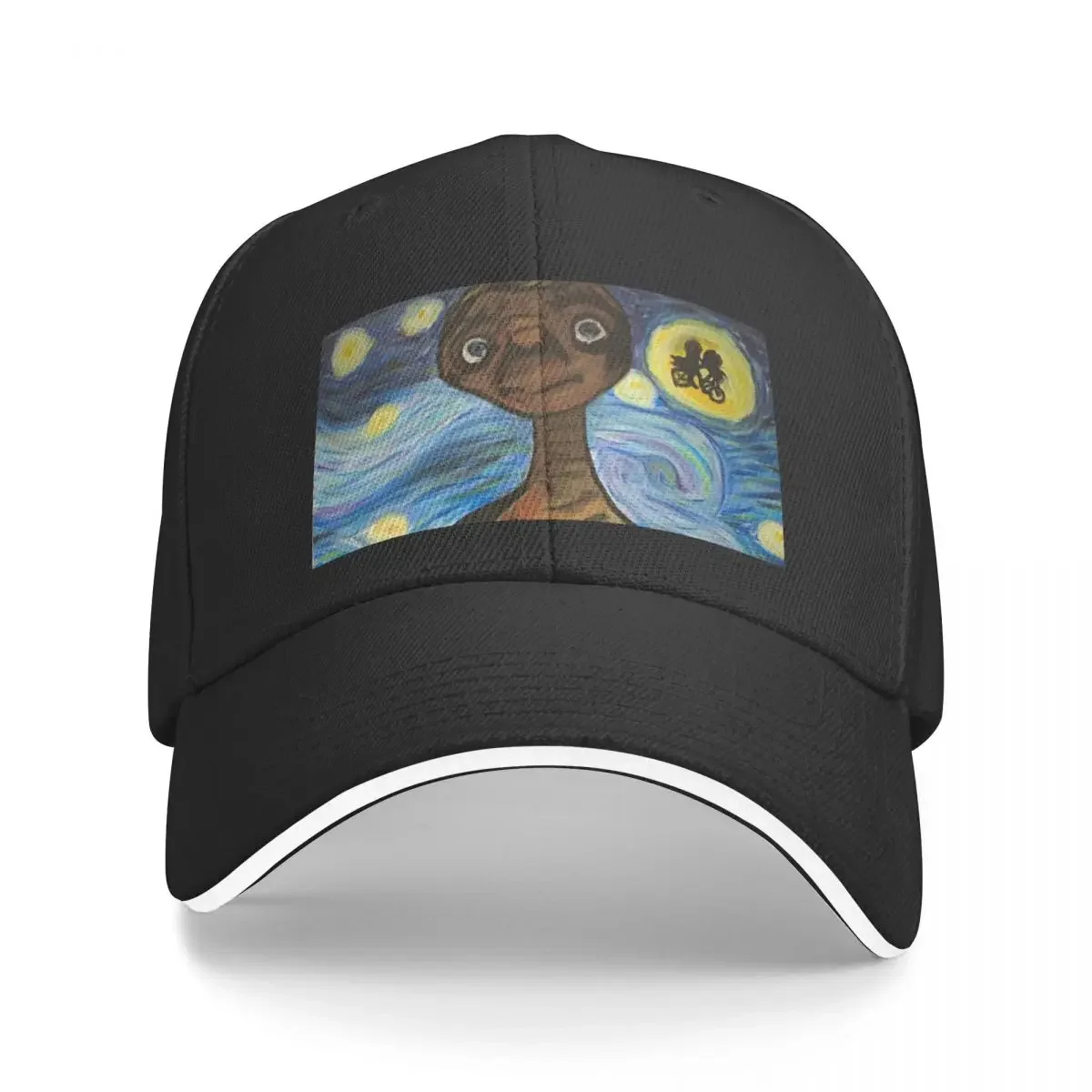 

ET dressed as Mona Lisa on a Starry Night. (Universal Beauty) Baseball Cap tea Hat Beach Outing Caps For Men Women's