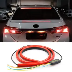 Car Brake Light LED Turn Signal Running Tail Lights High Mount Stop Driving Warning Modified Flashing Lamp Auto Flexible Strips