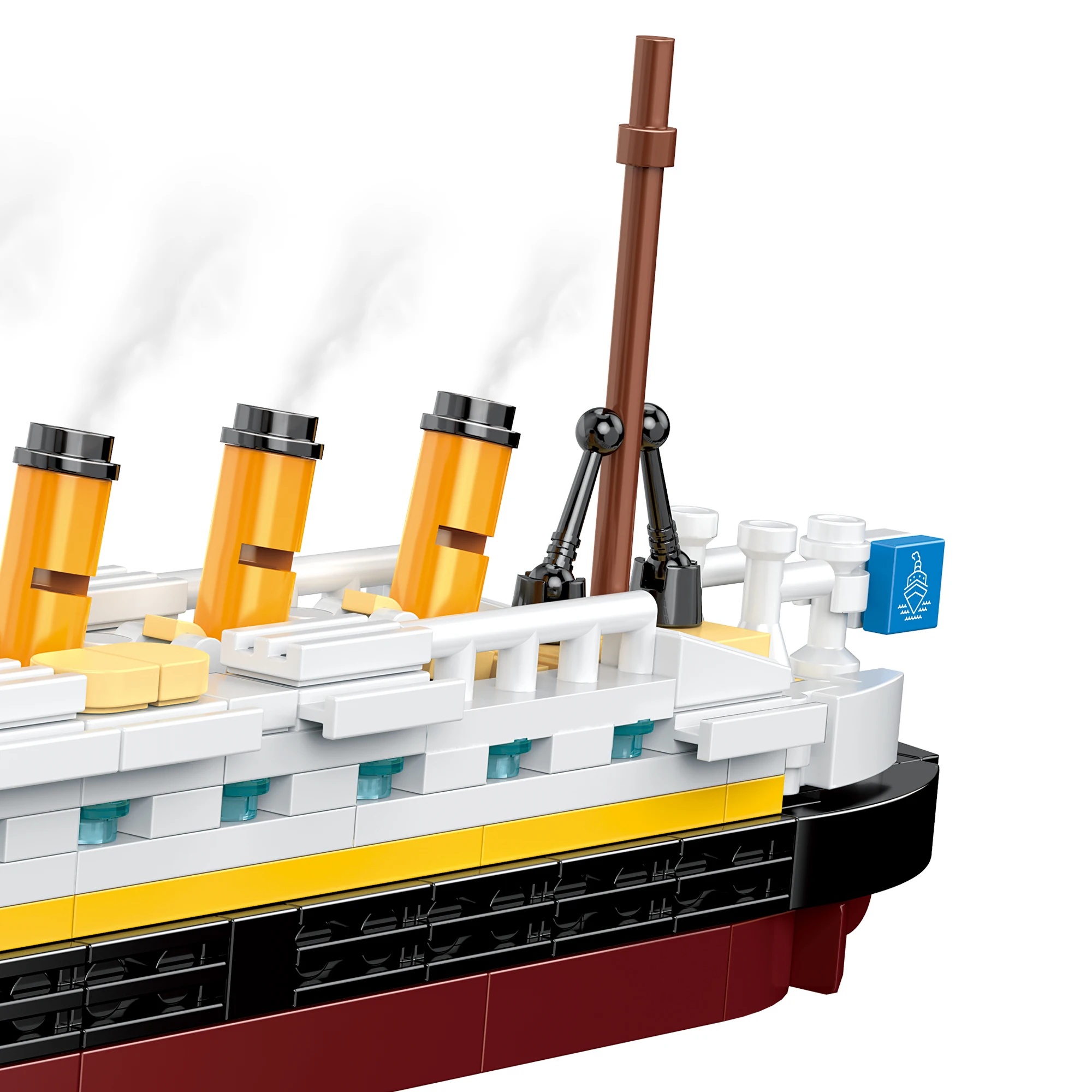 COGO Titanic Break in Half City Model Building Blocks Kit - RMS Cruise Ship Shipwreck DIY Set - Perfect Gift for Kids Age 6+