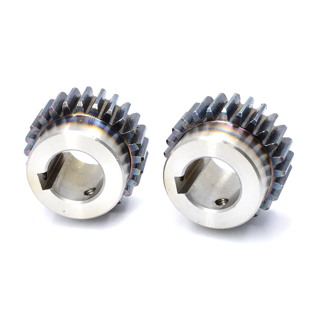 1Pc 1.5Mod 20/22/24/25 Tooth Convex Step Spur Gear Carbon Steel Bore 12/14/15/16/17/18mm Keyway Motor Gear