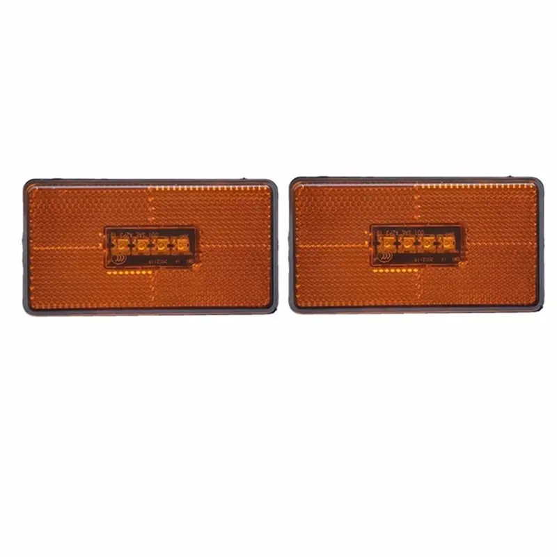 Plain 6Pcs 4LED Side Marker Light 2052119 For Scania 5 6 Series P R Cabs G T S Series Truck With 2Pin Connector Indicator Lamp