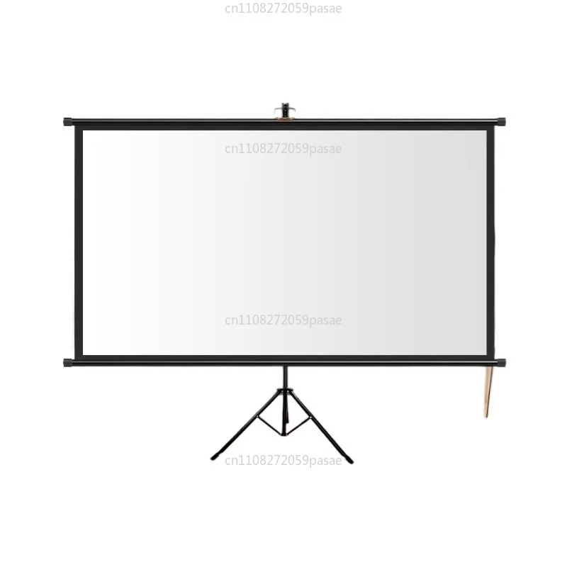 100 Inch Tripod Projector Screen with Stand 16:9 4K HD Portable Projection Home Cinema for Indoor