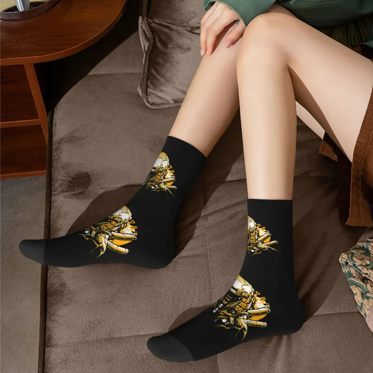 Calcetines Unisex para hombre y mujer, calcetín japonés con diseño de demonio mecha-noppera-bo (sin rostro) para adultos