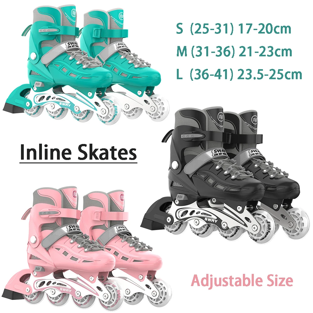 Adult Inline Roller Skates Beginners Outdoor Skating Skate Shoes Professional Trucks Pu Street Free Style Sneakers With 4 Wheels