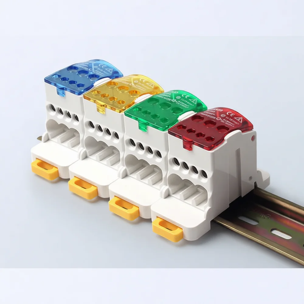 Modular Power Distribution Junction Block Din Rail Mounted Electrical Connector Terminal For Industrial Wiring Needs