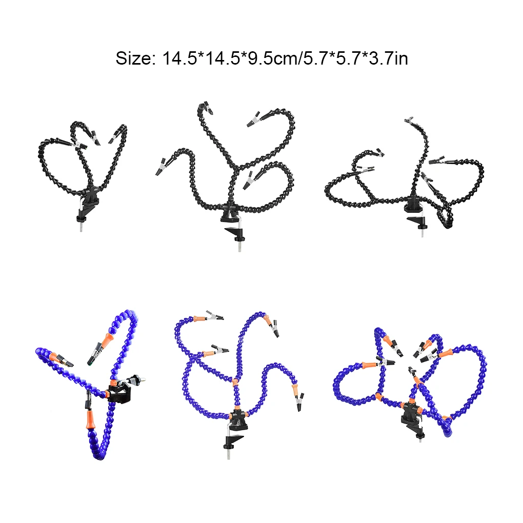 Multi Soldering Helping Hand Tool Table Clip Third Hand Soldering Stand Welding PCB Holder Flexible Arm Soldering Tool