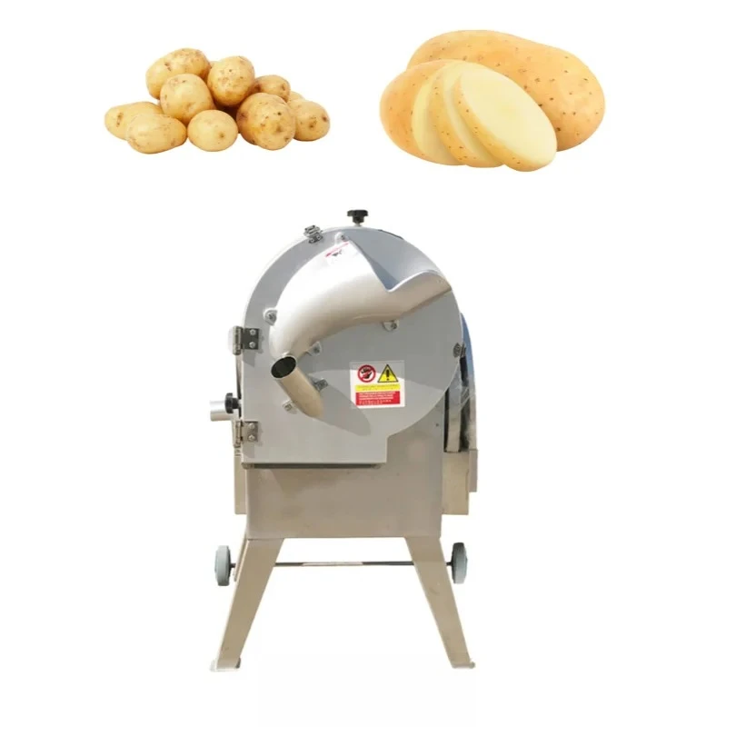 Commercial Electric Fruit and Vegetable Slicer High Efficiency Potato Chip Cutter Automatic Slicer 220V/380V