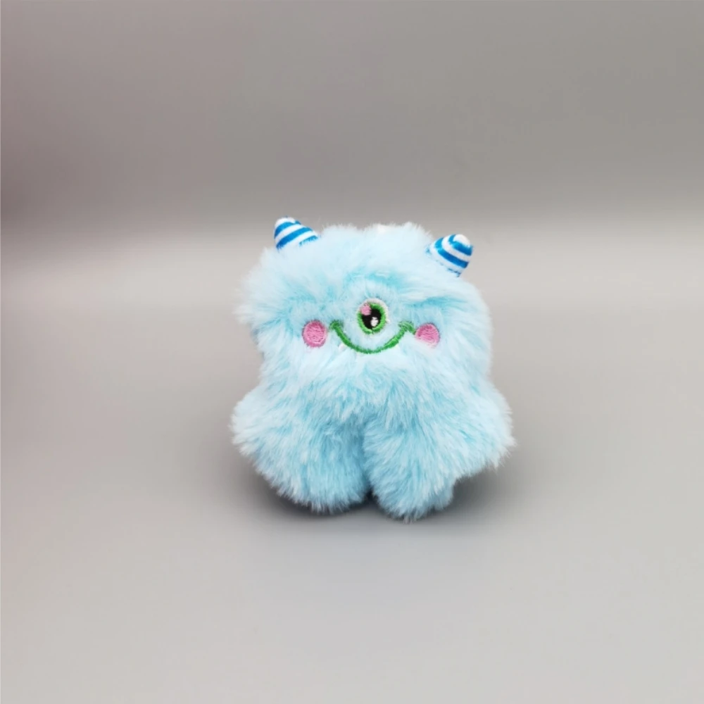 Muñeco monstruo de ojo grande de dibujos animados, muñeco pequeño monstruo, niña bonita, muñeco de peluche, bolsa colgante, joyería colgante