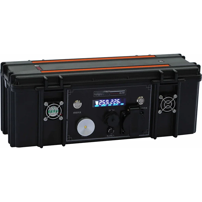 Portable Power Station 1000Wh Solar Generator 1000 W Emergency Power Supply Charged by Solar Panels/AC Outlet/Cars