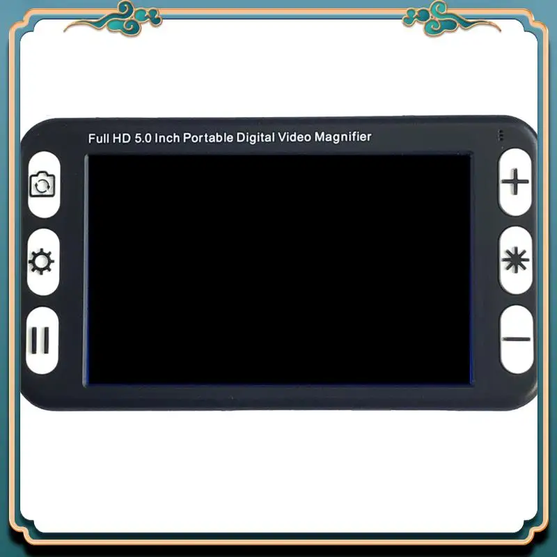 (جديد) شاشة LCD مقاس 5 بوصات، عدسة مكبرة محمولة، عدسة فيديو منخفضة الرؤية، مساعد القراءة الإلكترونية، عدسة مكبرة فيديو رقمية، قابس الاتحاد الأوروبي