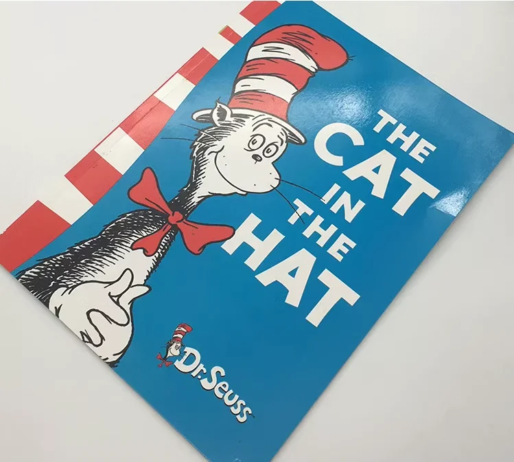 THE CAT IN THE HAT By Dr. Seuss Children Book Baby Learning English Storybook Kids Educational Toy