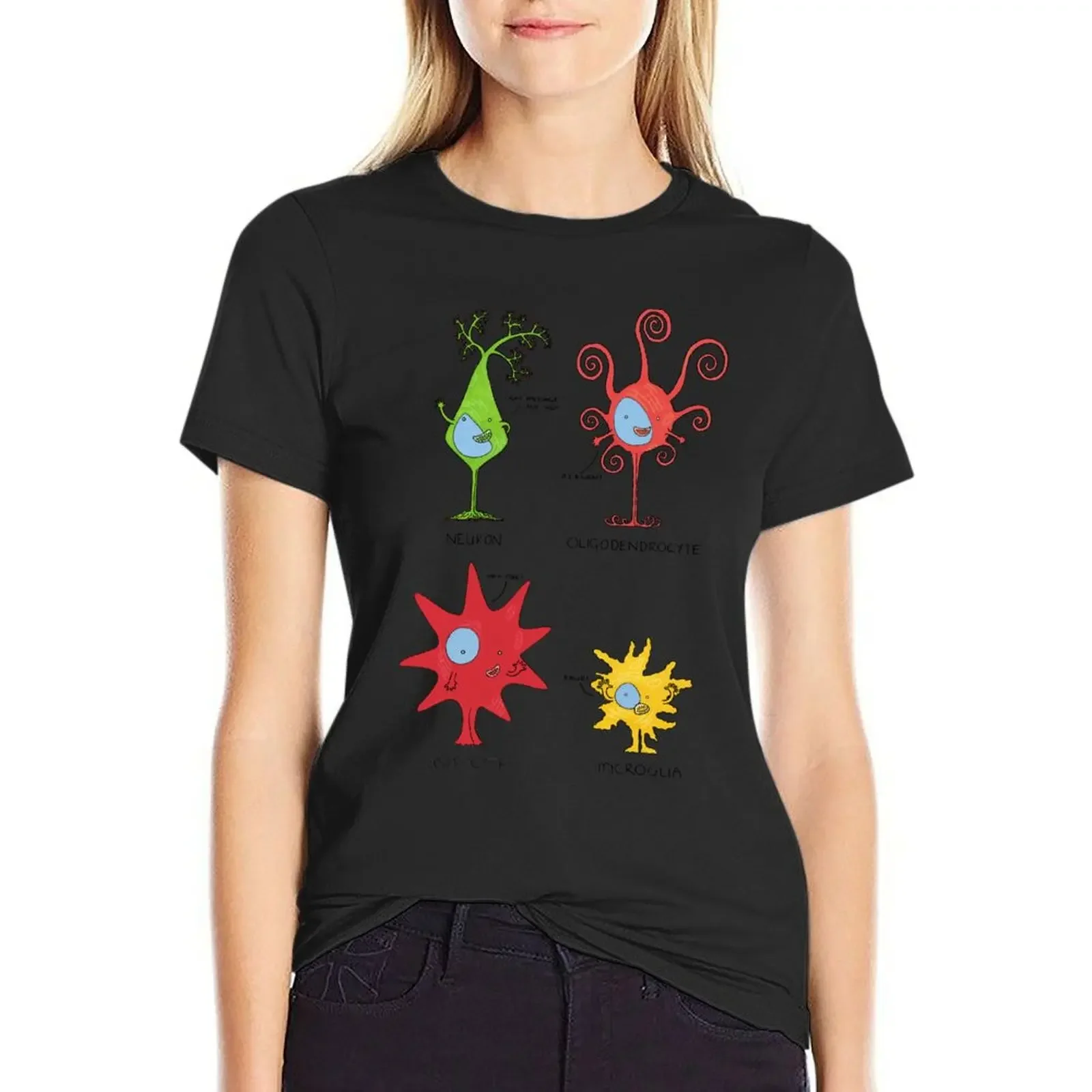 

Meet your brain cells! - TALL T-Shirt blacks shirts graphic tees female anime Womens clothing