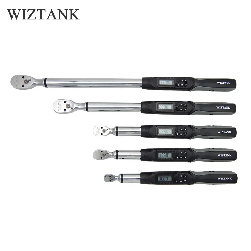 

WIZTANK QC Digital Torque Wrench Factory Production Quality Control Spanner QWK Series 340Nm Accuracy 2% Reversible Ratchet Head