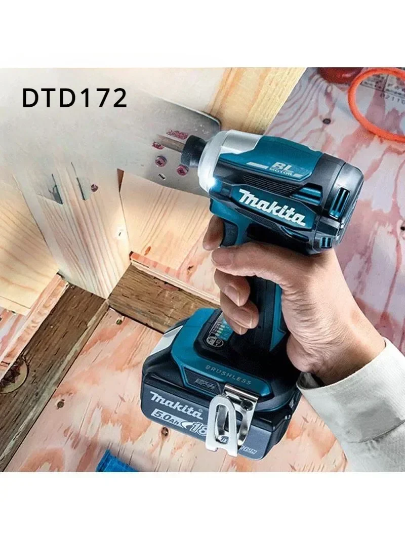 Makita DTD172 Cordless Impact Driver LXT BL Brushless Motor 18V Electric Drill for Wood Bolt T-Mode 180 N·M Power Tools