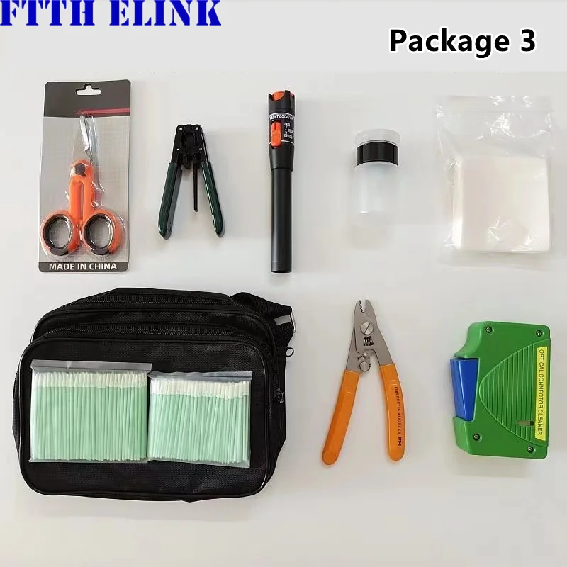 كماشة ميلر متجرد صندوق التنظيف طقم تنظيف الألياف الضوئية مجموعة أدوات الربط الانصهار أداة تنظيف أداة المسح