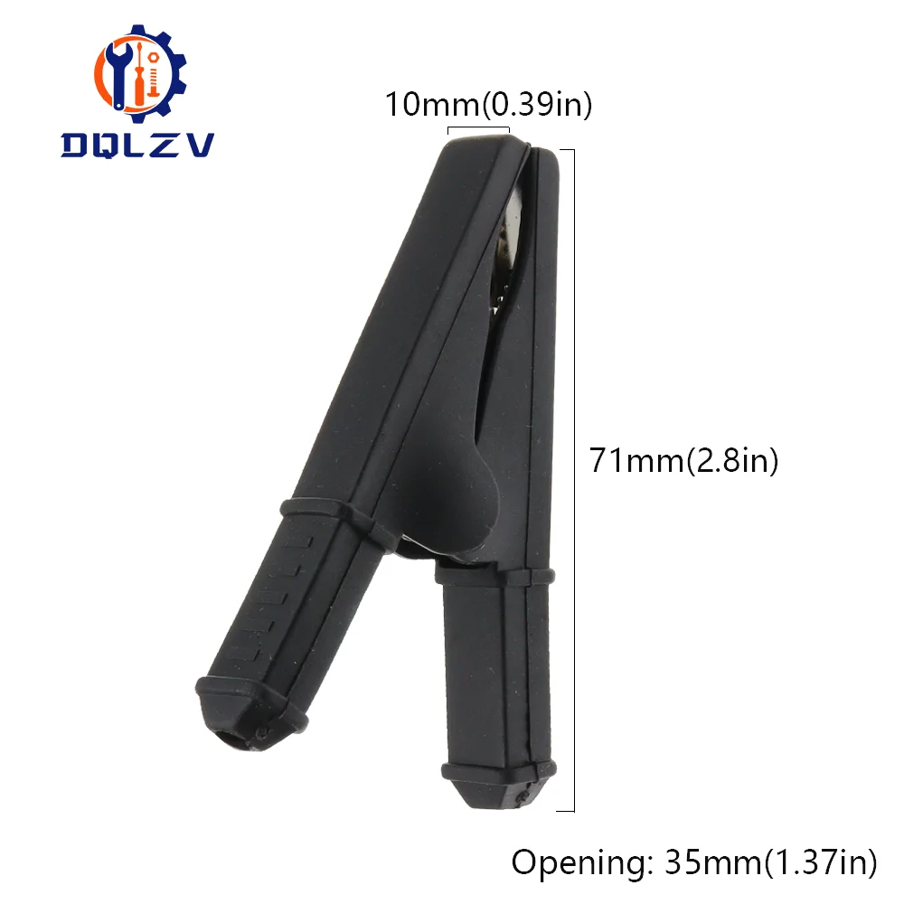 1PCS 75MM Insulated Crocodile clip 50A Crocodile clip Car Caravan Van Battery Test Lead Clips Alligator Clips