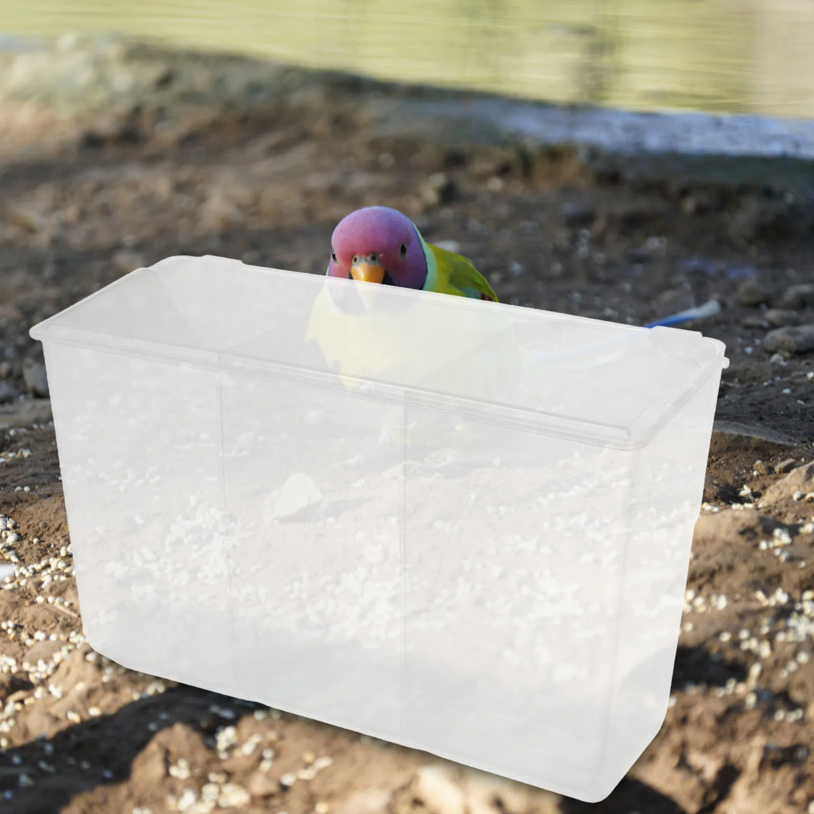 

1Pcs Sift-Proof Bird Food Bowl Automatic Pigeon Feeder Quail Cage Feeder Sturdy Bird Feeder Bowl