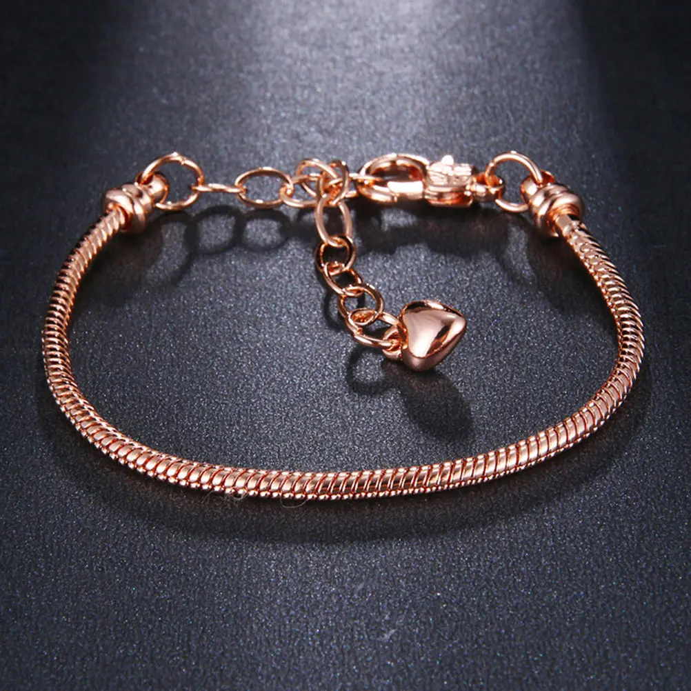 

12pcs Snake Bone Chain Copper Iron Women Bracelets Wrist Chains Simple Fashionable Durable Practical Jewelry