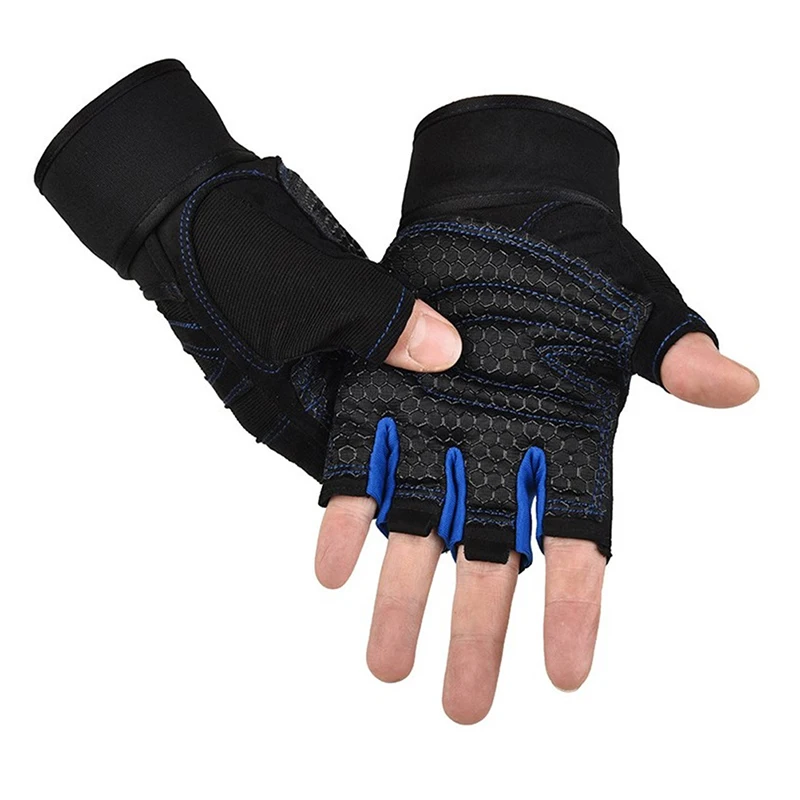 Half Finger WeightLifting Gloves Weight Exercises Body Building Training Sport Gym Workout Fitness Glove For Men Women