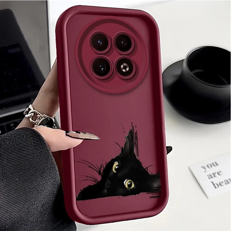 Coque de téléphone œil de ciel chat noir et blanc, housse pour Realme 12, 11, 10, 9i, 10Pro, 12X, 12Pro, 9, 7, 7i, 8Pro, 8, 8i, 6, 6S, 9ProPlus, 12Plus, nouveau
