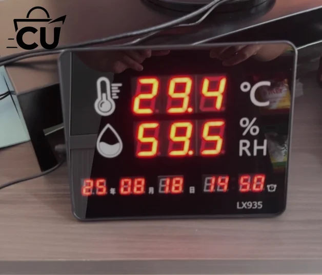 Portable Air Quality Detector with Temperature & Humidity Meter