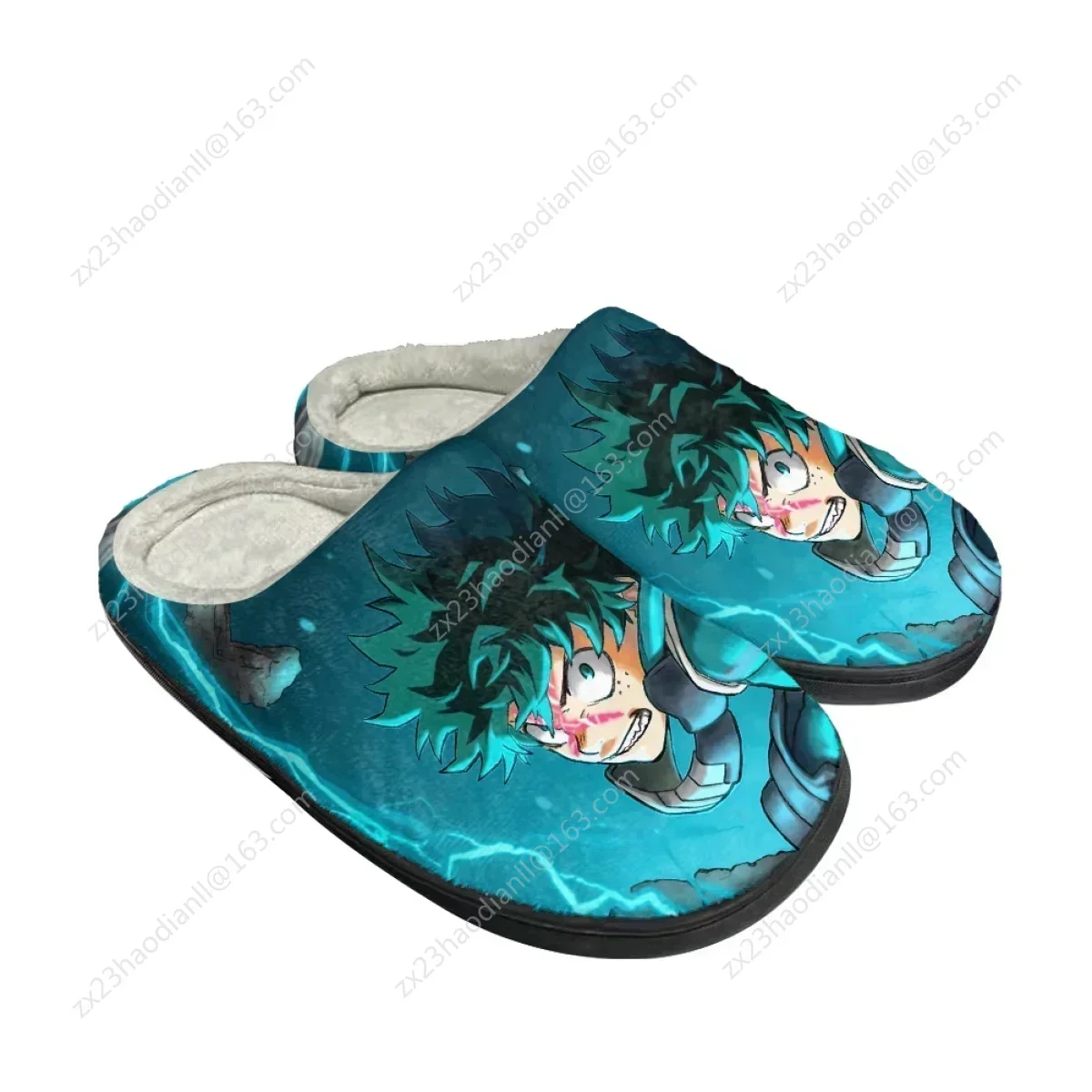 Anime My Hero Academia Design Women Casual Home Slippers Comfortable Couples Home Footwear Autumn Warm Non-slip Cotton Slippers