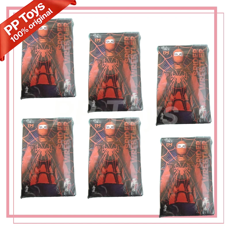 

New In Stock RemadCustom 1/12 Tobey Maguire Spider Print Cloth Wrestler Action Figure Combat Mask Head Replacement 6" Male Toys