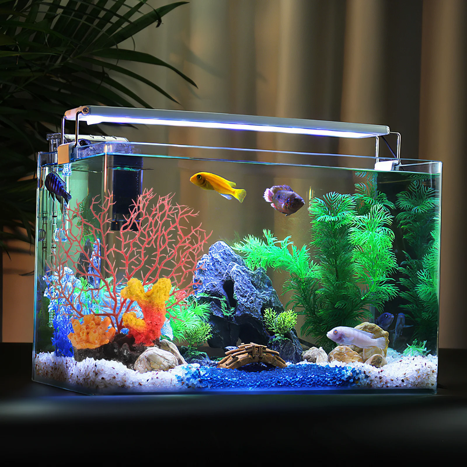 

Resin Simulation Coral Decor for Aquarium Fish Tank Landscaping Desktop Home Office Decorative Ornament Bright Vivid Color