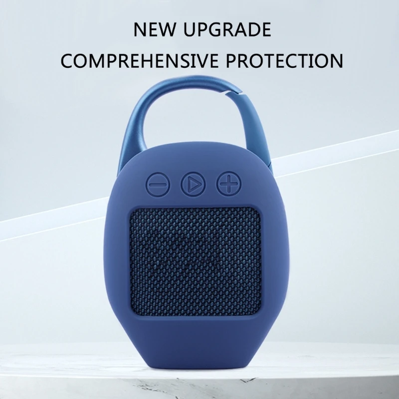 Funda de silicona para altavoces JBL Clip 5, compatibles con Bluetooth, funda protectora gruesa a prueba de polvo