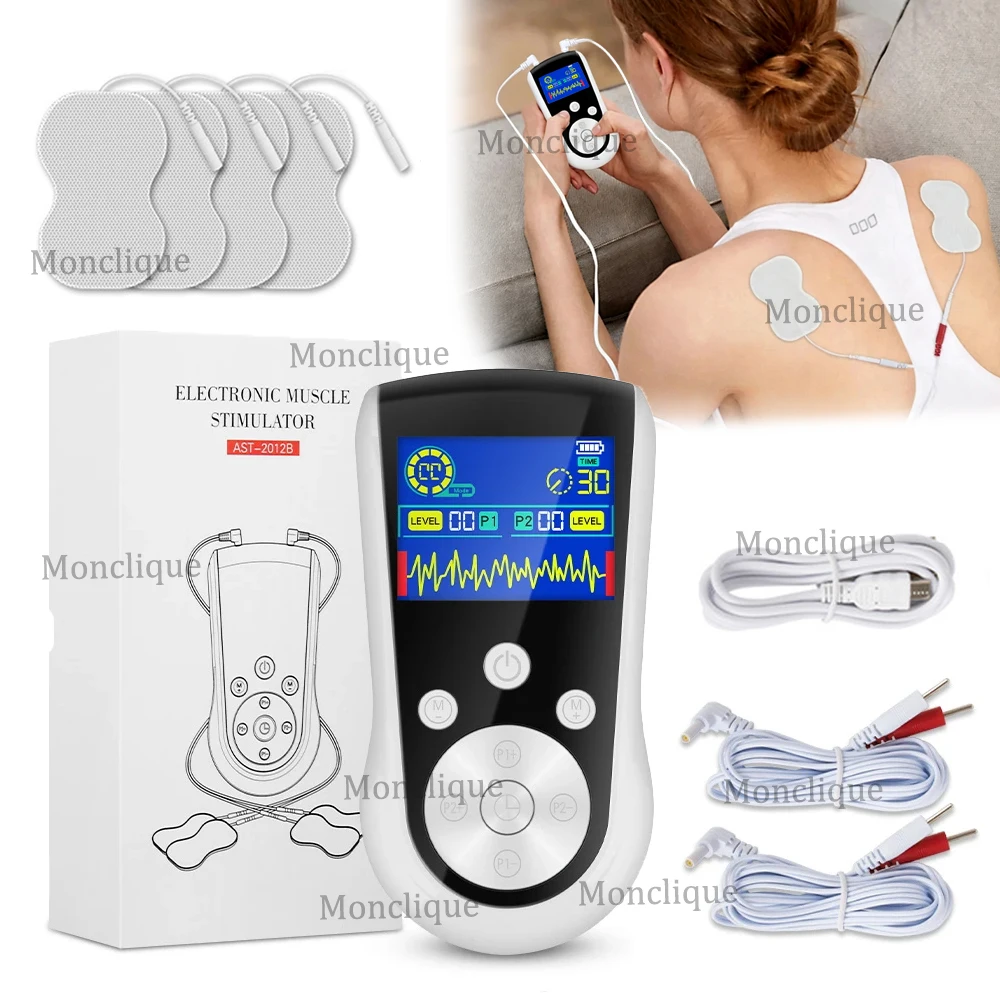 EMS 25 Mode Electrical Stimulator Portable Full Body Massage Equipment Microgrid Low Frequency Pulse Muscle Relax Anti-fatigue