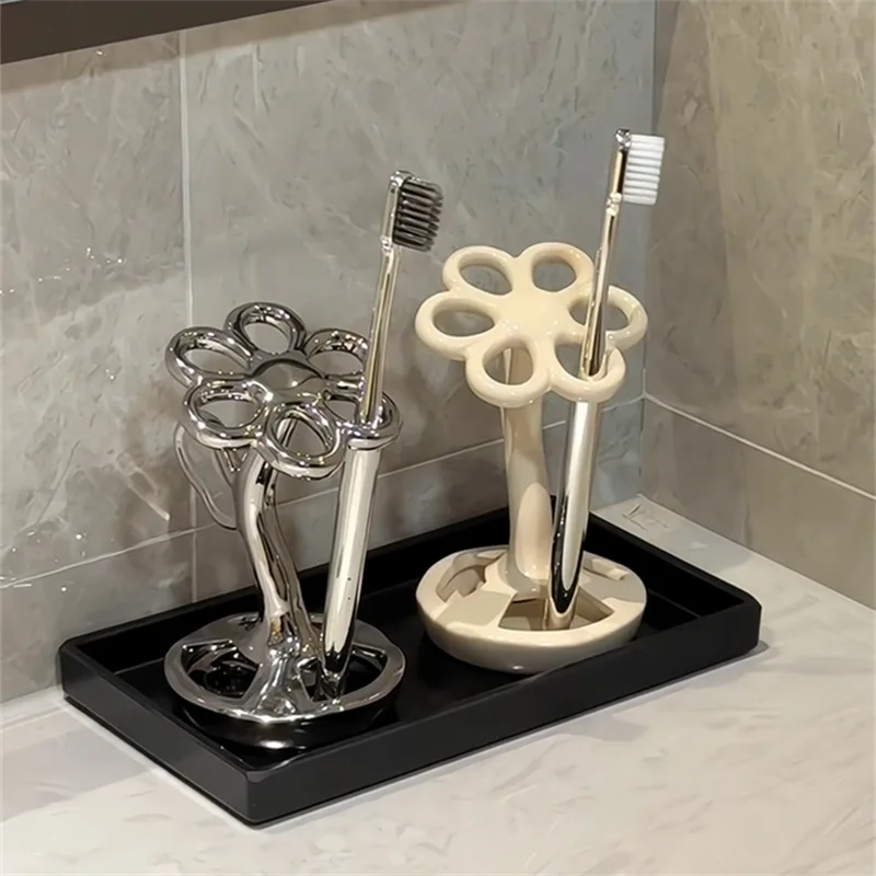 

Bathroom Organizer and Storage Bathroom Accessories Bathroom Organizer Ceramic Electric Toothbrush Holder Washbasin