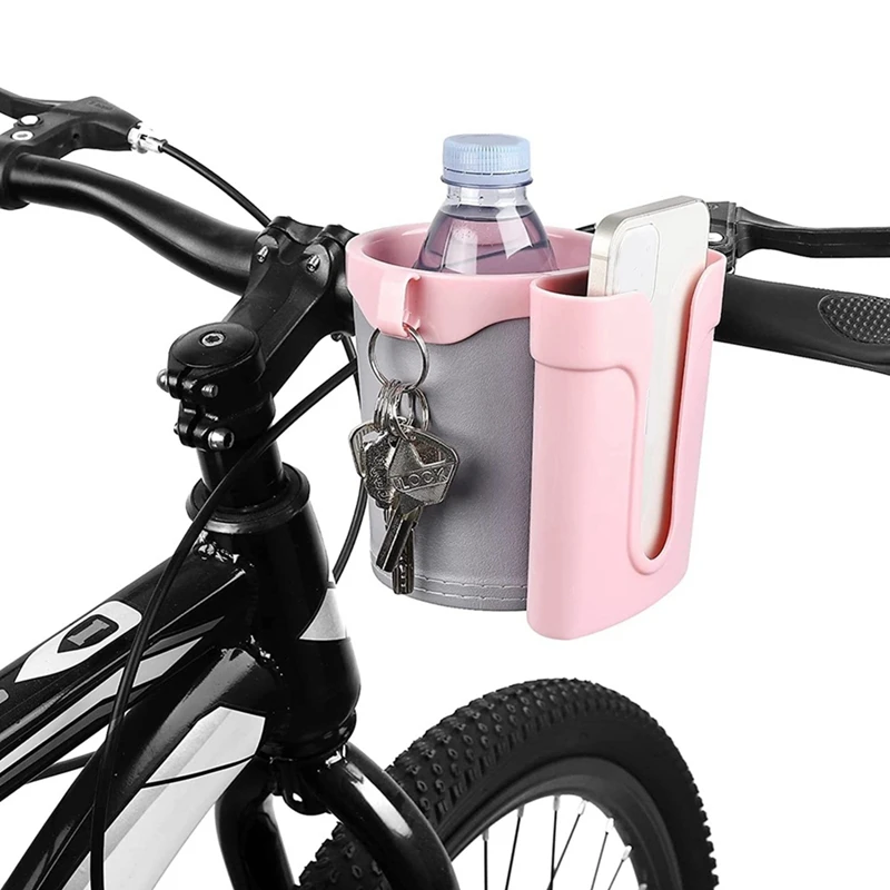 Bicycle Multifunctional Cup Holder 3 In 1 Phone Holder For Beach Cruiser Commuter Bikes