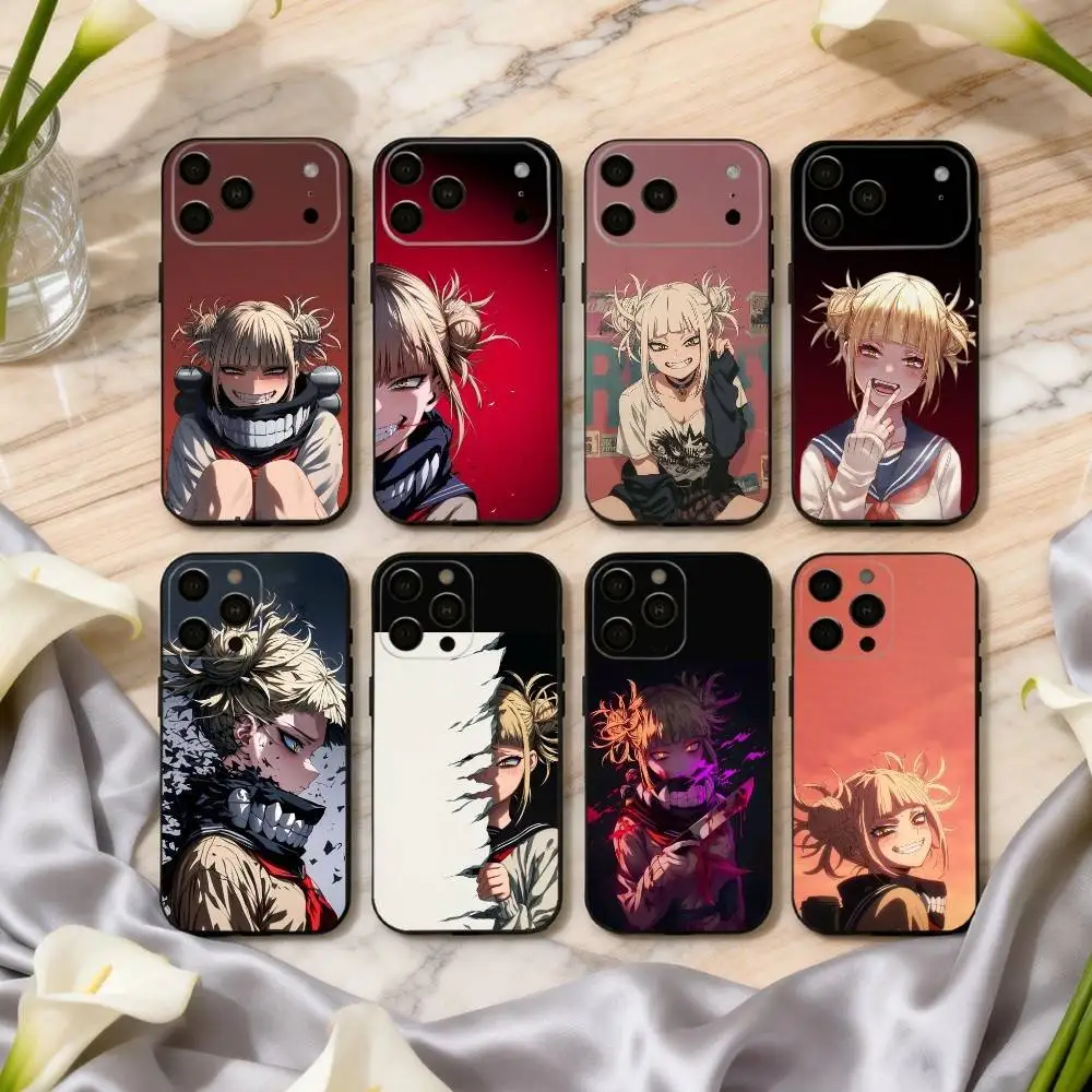 A-Anime H-Himiko-O T-Toga Phone Case For iPhone 17pro,16,15,14,13,12,11 Plus,Pro Max,XS,Soft Silicone Black Cover