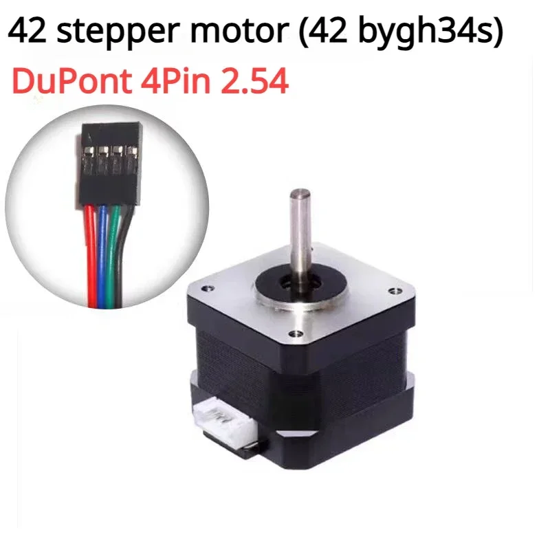 34MM High torque 42 Stepper Motor 2 PHASE 4-lead Nema17 motor 42BYGH34 34MM 1.5A 0.28N.M LOW NOISE motor  for CNC XYZ