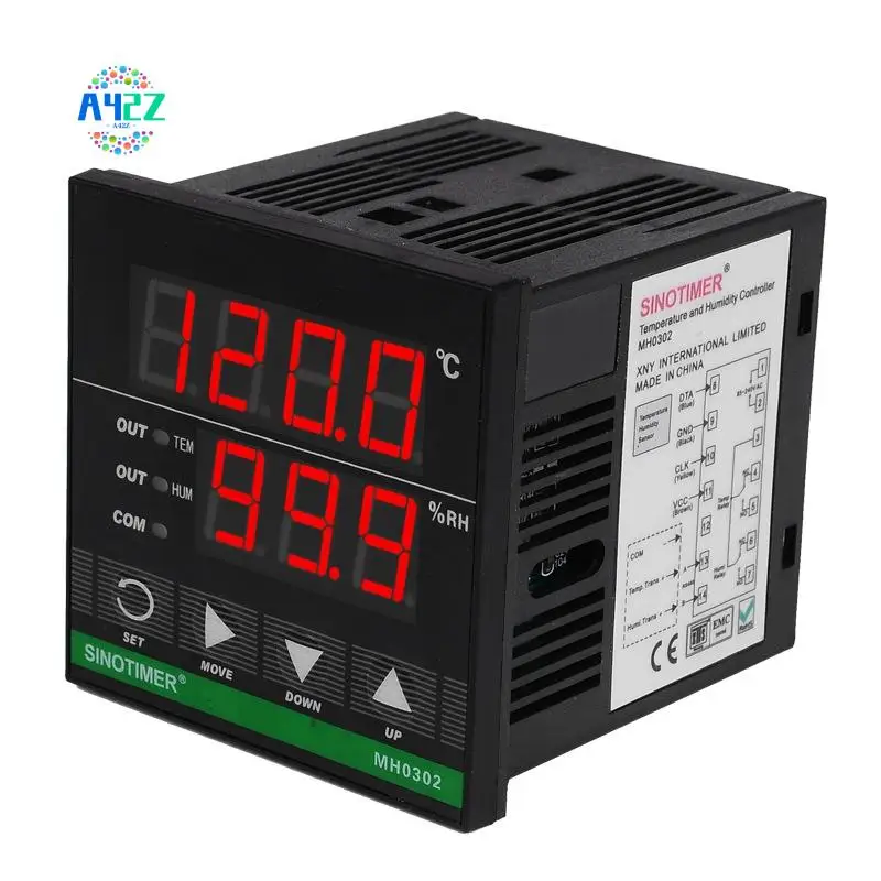 

A42Z-SINOTIMER Контроллер температуры и влажности, MH0302 Цифровой датчик температуры и влажности на панели