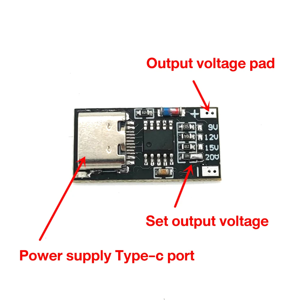 With Shell Type-C PD2.0 PD3.0 9V 12V 15V 20V Fast Charge Trigger Polling Detector USB Boost Power Supply Change Module PD/QC