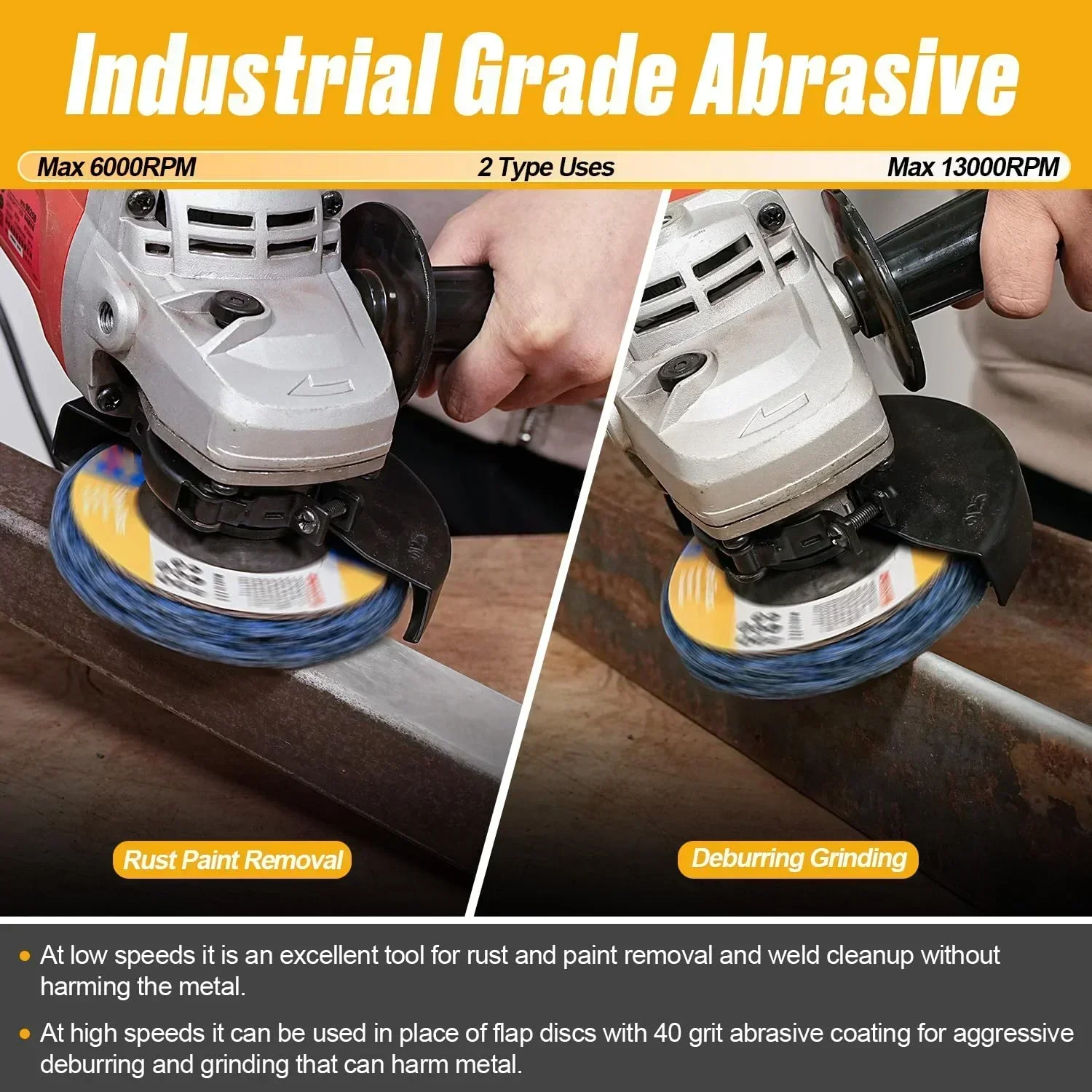 1Pcs 100/115/125mm Coral Disc Poly Strip Disc Grinder Strip Disc Abrasive Wheel Paint Rust Removal Clean For Angle Grinder