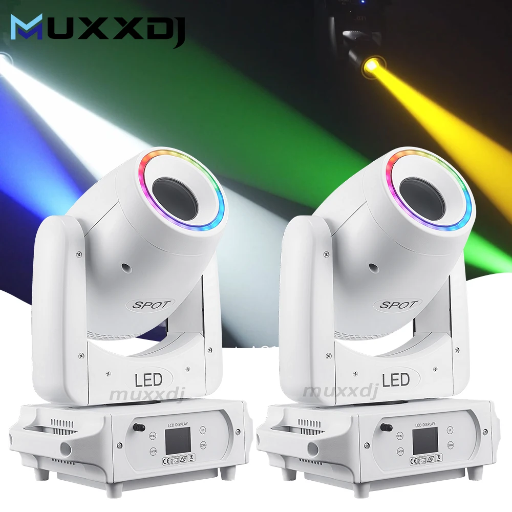 MUXXDJ 100w Sharpy Beam Spot Moving Head Light with Battery Power Wireless DMX for Wedding DJ Event Club Party
